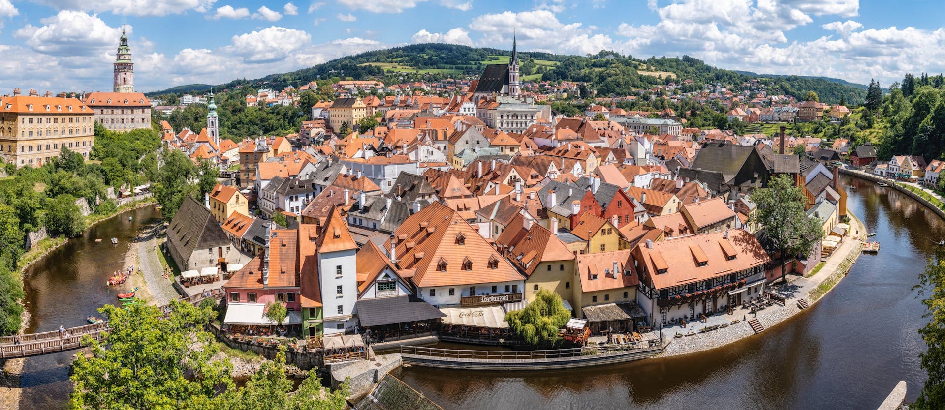 Český Krumlov panoramic view